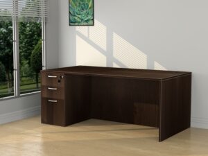 30" x 60" Standard Desk with Box/Box/File Pedestal - Various Colors