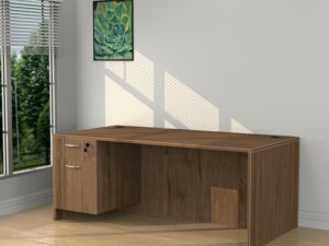 30" x 60" Standard Desk with Box/File Pedestal - Various Colors