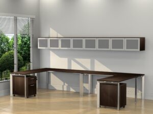 Inspire 71″ Double – L Shaped Work Station - Various colors