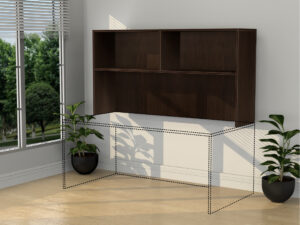 15" x 71" Open Hutch  Without Doors - Various Colors