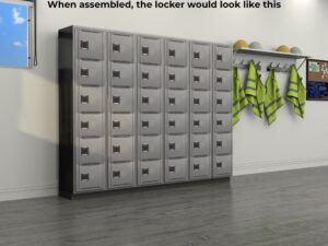 TUFFMAXX 12″ Locker 6 Door (Knock-Down) - VARIOUS Types