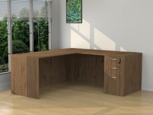 6' x 6' x 24" Deep Standard L-Shape Workstation - Various Colors