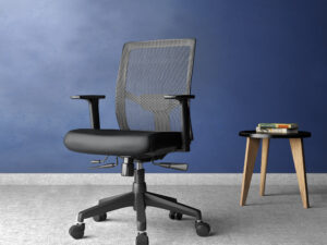 ProFlex, Black frame, Black-grey mesh back, High-back chair, syncro, seat slider