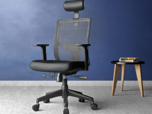 ProFlex Black Frame, Black Seat, Black-Grey Mesh Back, High-Back Chair, Syncro, Seat Slider WITH HEADREST
