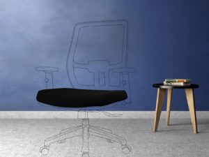 ErgoBreeze Black Faux Leather Seat Cover