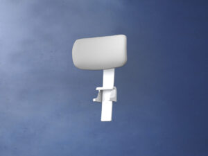 SitEase Grey-white frame headrest with grey mesh