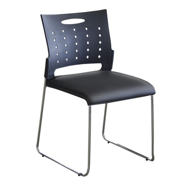 Technik Stacking Chair with Vinyl Seat - Image 2