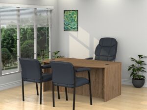 36" x 71" Bow Front Desk - Various Color