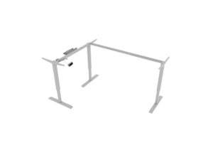 Silver Two Stage, Three Leg, 24" deep Height Adjustable frame