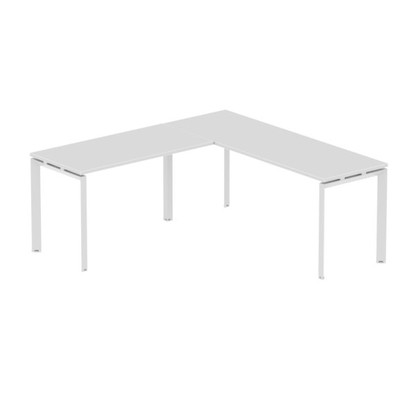Inspire L-shape with No Pedestal (24x71x71) - Various colors - Cloud White