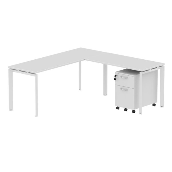 INSPIRE 71" x 78′" L-shape with Pedestal - Image 4