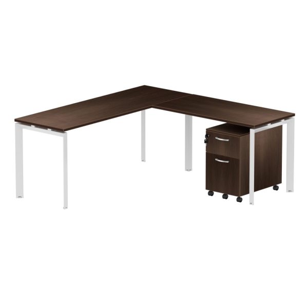 INSPIRE 71" x 78′" L-shape with Pedestal - Image 2