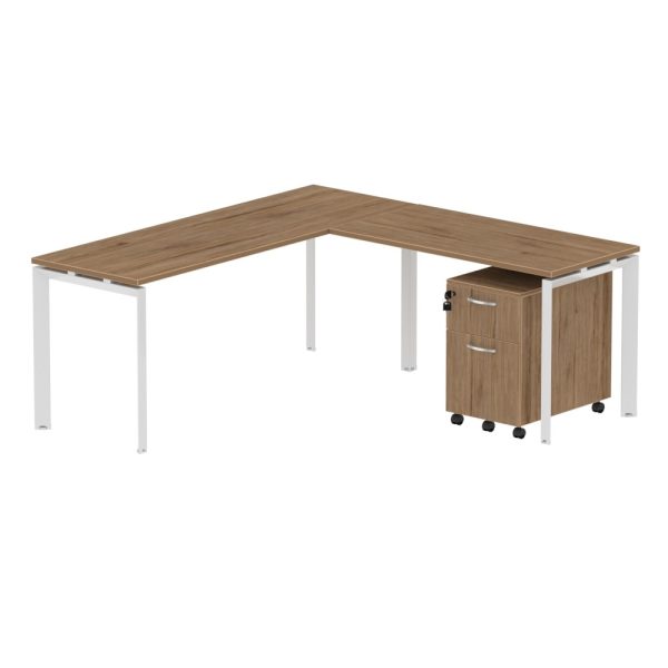 INSPIRE 71" x 78′" L-shape with Pedestal - Image 3