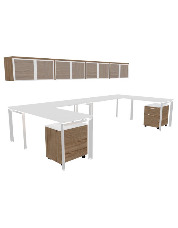 INSPIRE 71″ Double – L Shaped Work Station - Various colors - Image 2