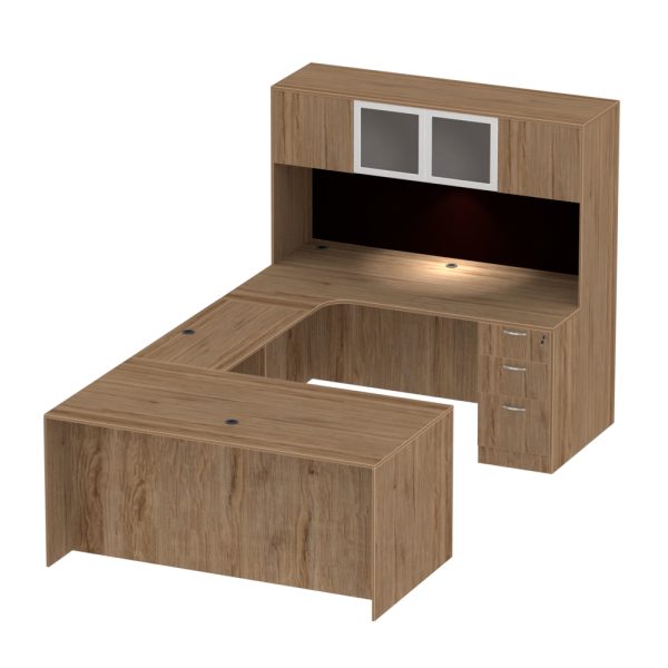 Timeless 71" Extended Standard U-Shape Work Station - Image 3