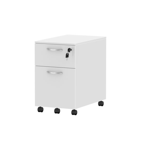 Mobile Universal Pedestal PBF with Top - Various Color - Cloud White