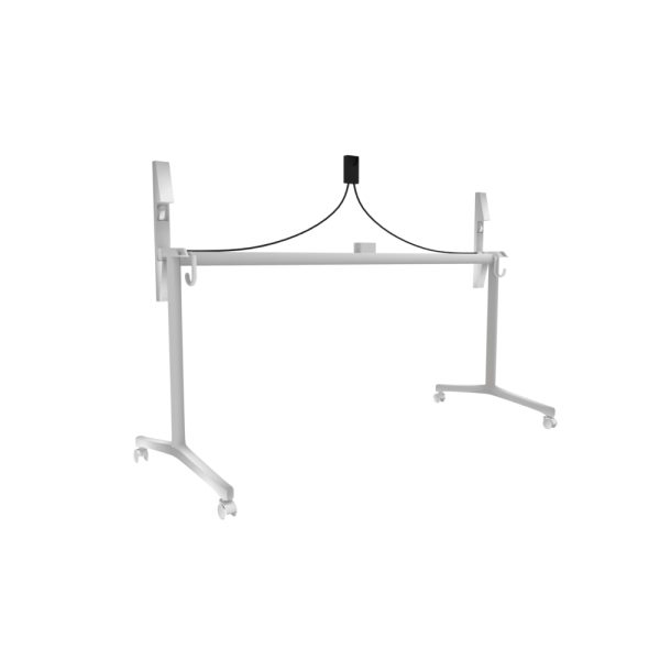 FlipTopTable Base Extends from 48" or 60" or 72" Wide - Cloud White Nesting table, Training Table - Image 2