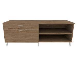 Inspire 24" x 72" Left PersonalCredenza - Various Color - Walnut