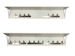 72" Hat Shelf - Various number of Hooks
