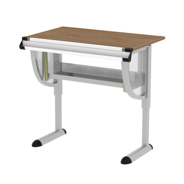 Berkley Adjustable Drawing and Drafting Table with Pewter Frame - Image 2