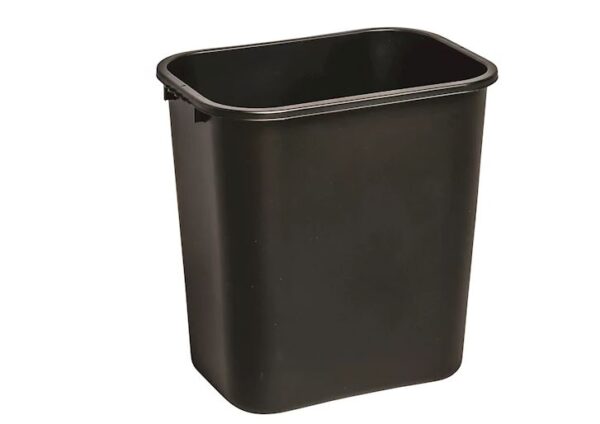 Waste Basket 26 Liter Rectangular Black